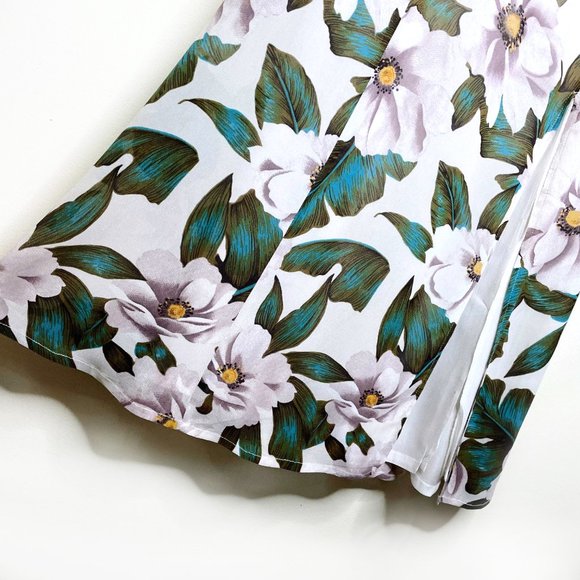 ⚡️SOLD⚡️ reformation off-shoulder white floral midi dress - size 4 - Picture 5 of 9